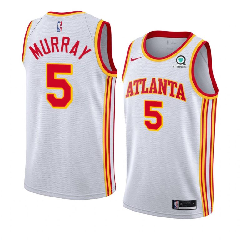 Dejounte Murray Atlanta Hawks Association Edition Jersey White Men