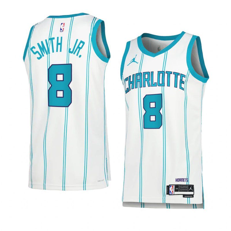 dennis smith jr. hornetsjersey 2022 23association edition whiteswingman