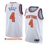 derrick rose knicksjersey 2022 23association edition whiteswingman