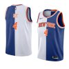 derrick rose split edition jersey white blue