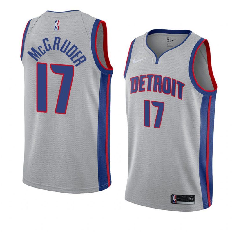 detroit pistons rodney mcgruder gray statement jersey