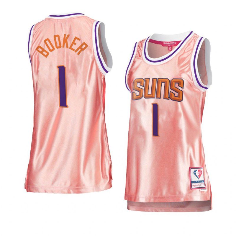 devin booker women 75th anniversary jersey rose gold pink