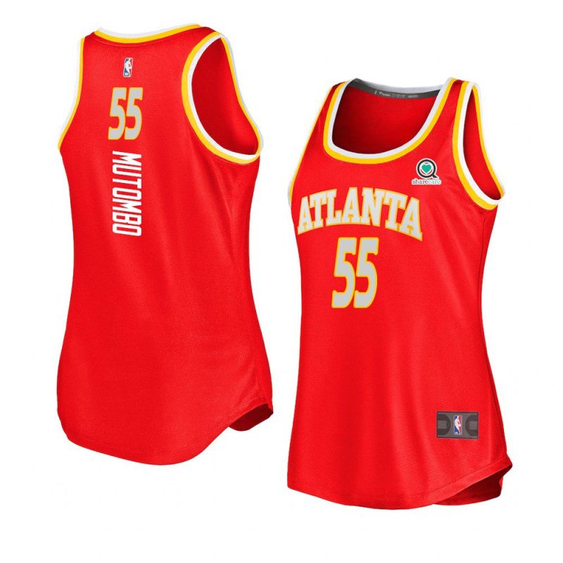 dikembe mutombo women's jersey icon edition red