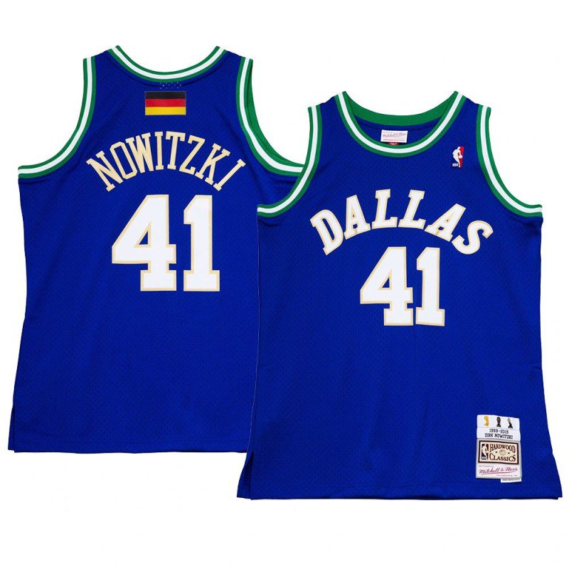 dirk nowitzki dirk diggler jersey retirement blue