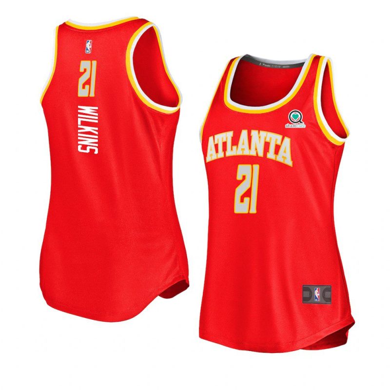 dominique wilkins women's jersey icon edition red