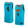 donovan williams alternate replica jersey basketball turquoise
