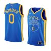 donte divincenzo warriorsjersey 2022 23earned edition royal