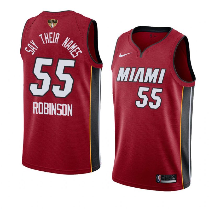 duncan robinson jersey 2020 nba finals bound red say their names men's