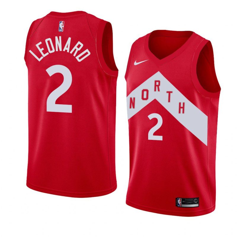 earned red kawhi leonard 2018 19 men's jersey