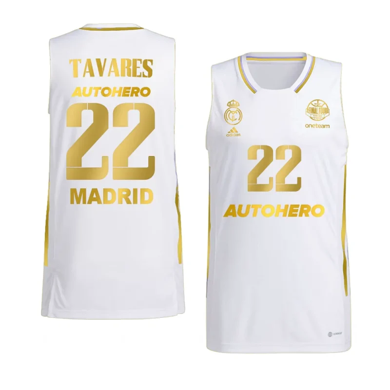 edy tavares golden edition jersey mvp euroleague champ11ons white