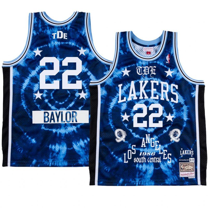 elgin baylor jersey schoolboy q x la lakers blue limited edition men's