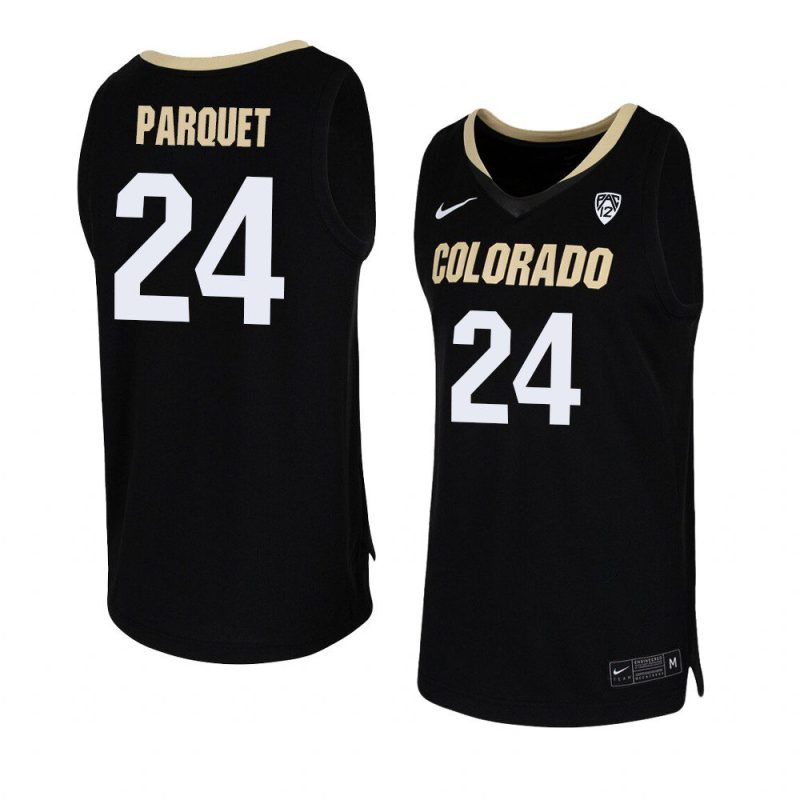 eli parquet team replica jersey college basketball black