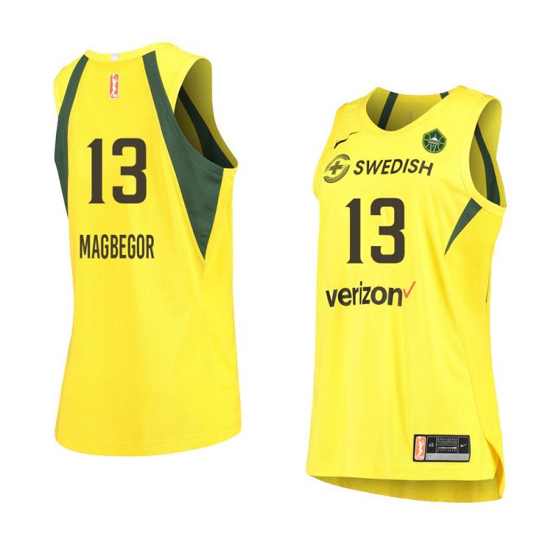 ezi magbegor women's jersey authentic yellow 2021
