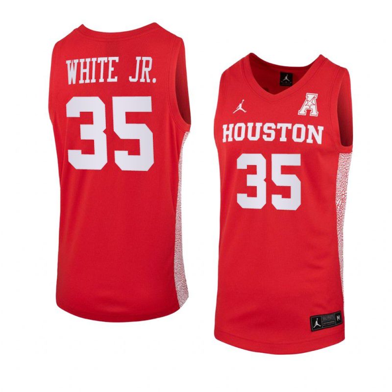 fabian white jr. jordan brand jersey basketball red