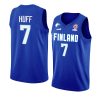 finland 2022 fiba basketball world cup shawn huff blue away jersey