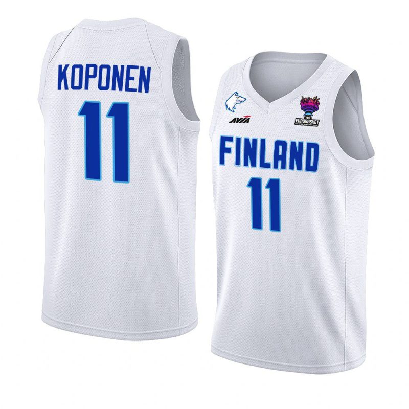 finland fiba eurobasket 2022 petteri koponen white home jersey