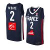 france team 2023 fiba basketball world cup amath m'baye blue ffbb home jersey