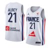 france team 2023 fiba basketball world cup andrew albicy white jersey