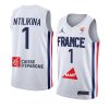 france team 2023 fiba basketball world cup frank ntilikina white jersey