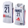 france team 2023 fiba basketball world cup joel embiid white jersey