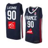 france team 2023 fiba basketball world cup paul lacombe blue ffbb home jersey