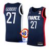 france team 2023 fiba basketball world cup rudy gobert blue ffbb home jersey