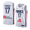 france team 2023 fiba basketball world cup vincent poirier white jersey