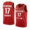 germany basketball fiba eurobasket 2022 dennis schroder red jersey