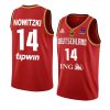 germany basketball fiba eurobasket 2022 dirk nowitzki red jersey
