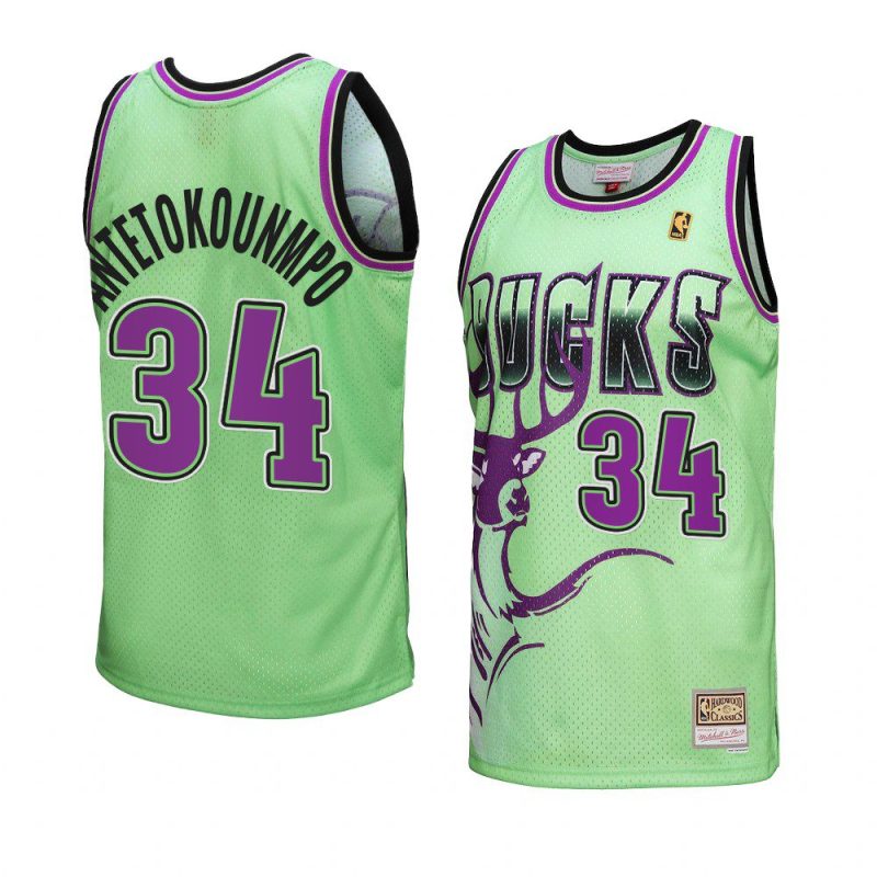 giannis antetokounmpo bucksjersey reload 3.0 green