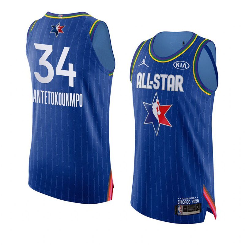 giannis antetokounmpo eastern conference jersey 2020 nba all star game blue authentic men's