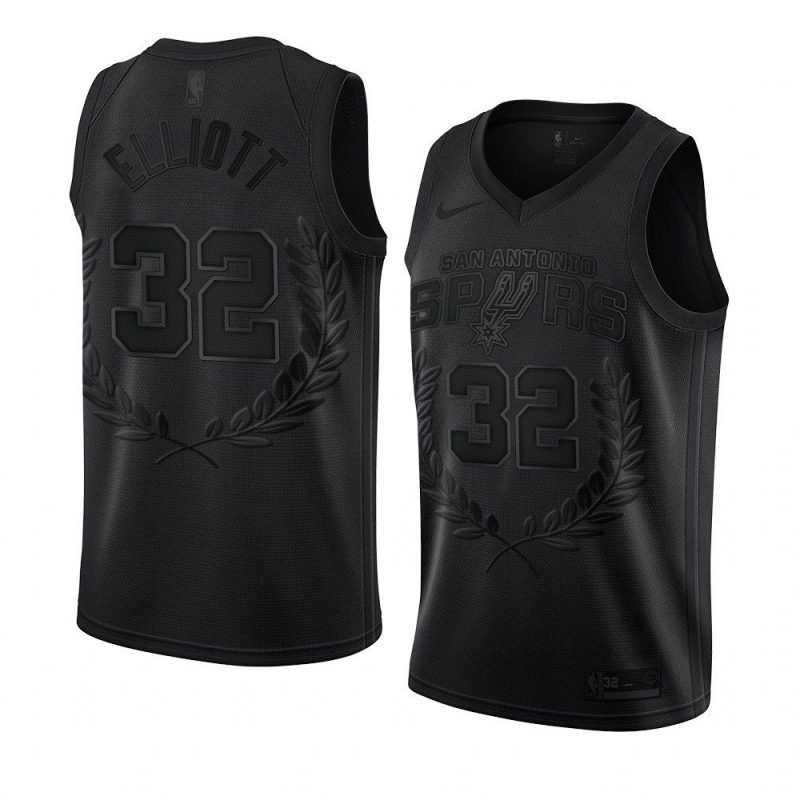 glory limited sean elliott jersey retired number black