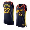 golden state warriors andrew wiggins navy authentic city edition jersey