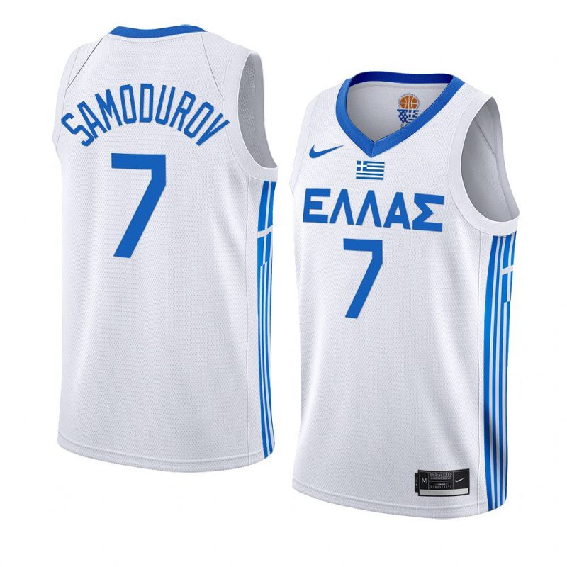 greece fiba u18 european championship alex samodurov white jersey