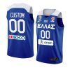 greece team fiba basketball world cup 2022 custom blue european qualifiers jersey