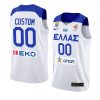 greece team fiba basketball world cup 2022 custom white home jersey