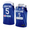 greece team fiba basketball world cup 2022 giannoulis larentzakis blue european qualifiers jersey