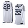 grizzlies desmond bane white 2022 23association edition no.6 patch jersey