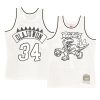 hakeem olajuwon black logo jersey throwback white