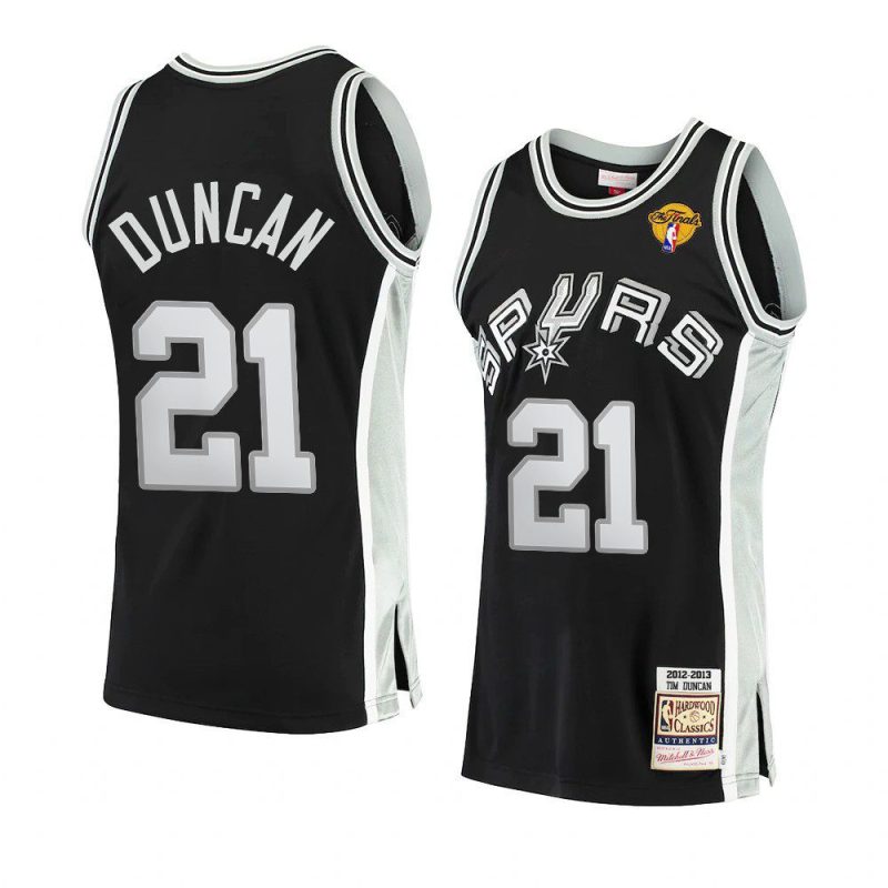 hardwood classics authentic tim duncan jersey 2013 nba finals black