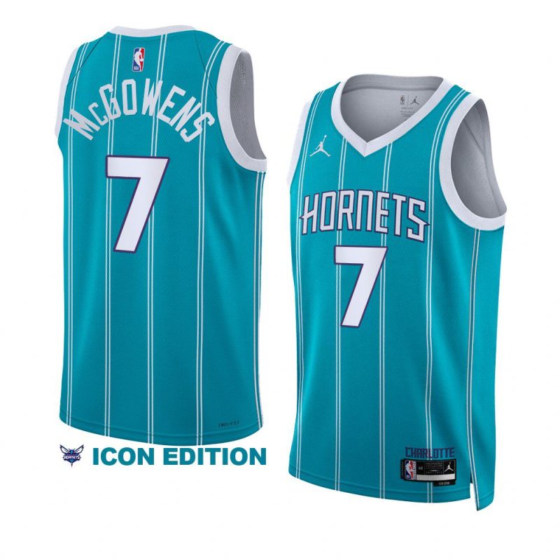 hornets bryce mcgowens teal 2022 23icon edition swingman jersey
