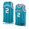 hornets james bouknight teal 2022 23icon edition swingman jersey