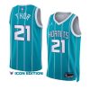 hornets jt thor teal 2022 23icon edition swingman jersey