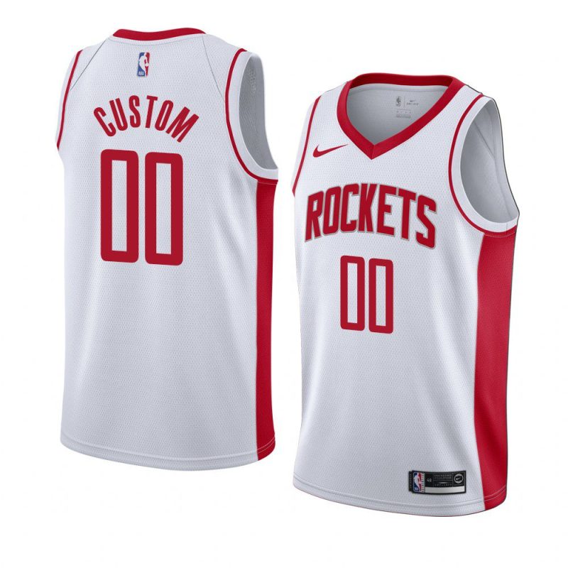 houston rockets custom white associateion edition jersey