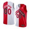 icon association custom jersey split white red