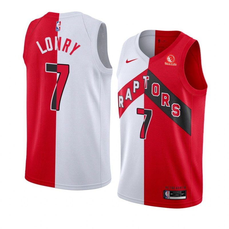 icon association kyle lowry jersey split white red