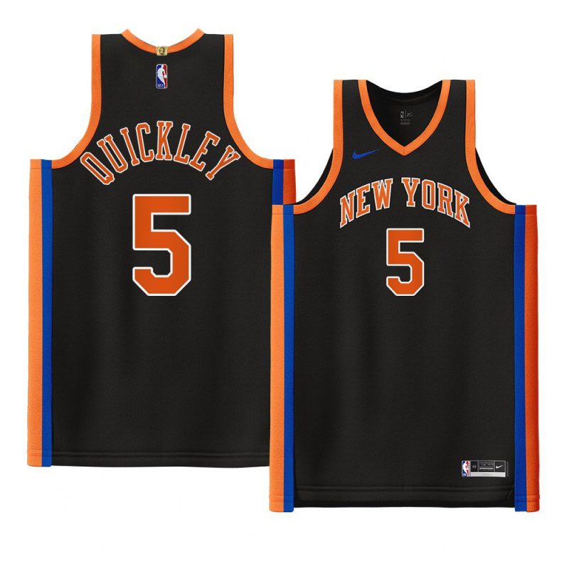 immanuel quickley 2022 23knicks jersey city editionauthentic black