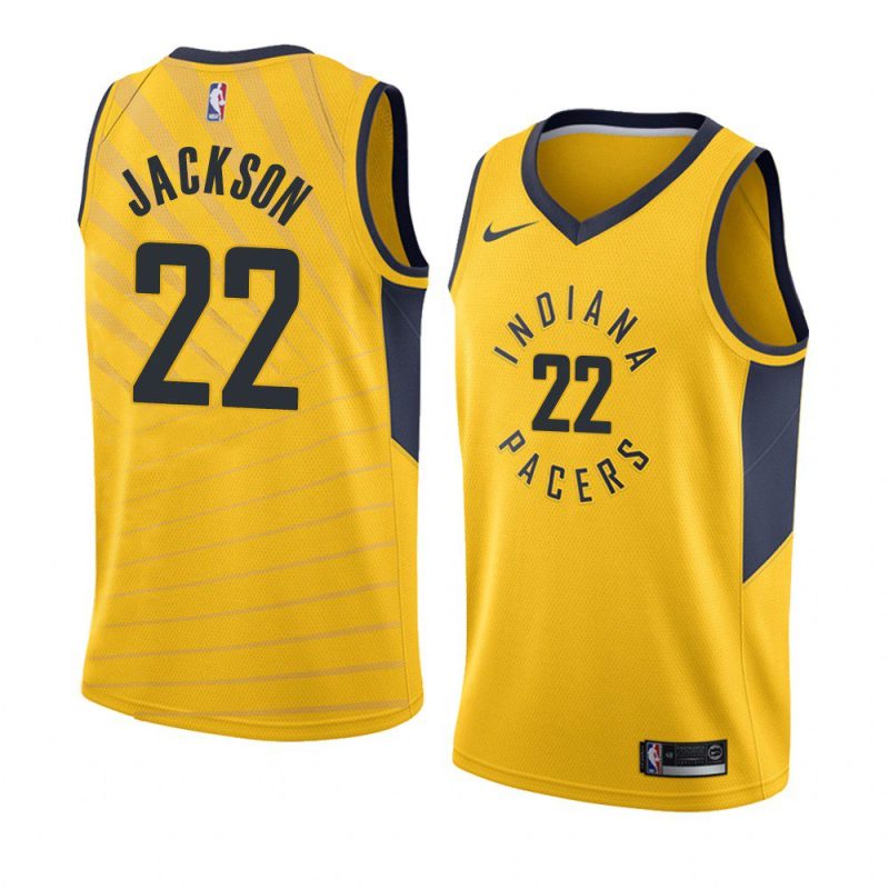 isaiah jackson pacersjersey 2022statement edition gold