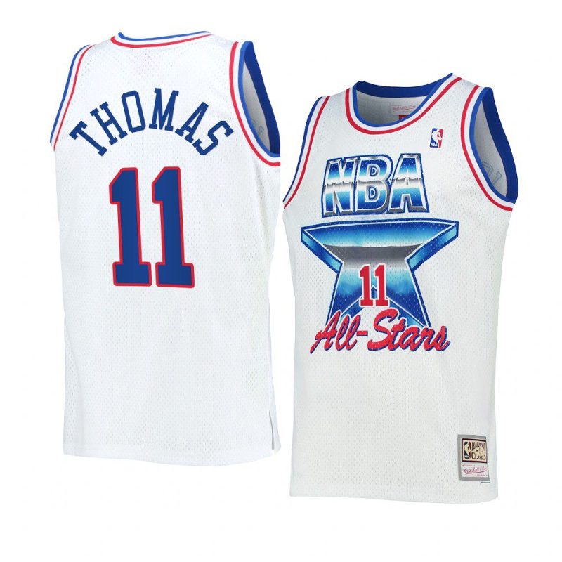 isiah thomas 1992 all star jersey pistons whiteeastern conference