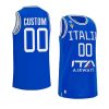 italy basketball 2023 fiba world cup custom blue home jersey